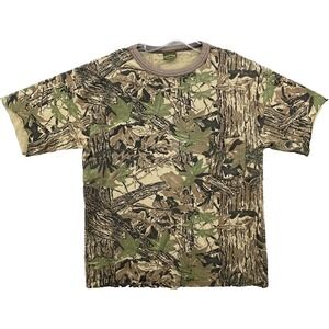 VTG‎ Spartan Realtree Camo T-Shirt Men's L/XL Hunting Camp Y2K Gorpcore Made USA